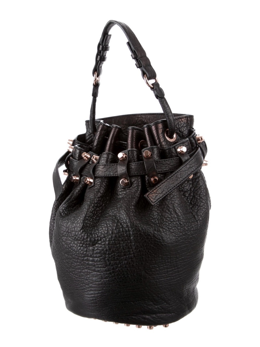 Alexander Wang Diego Bucket Bag with Rose Gold Accents